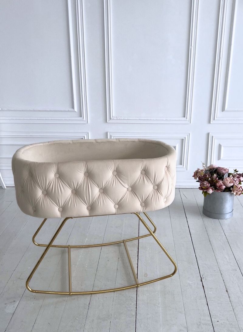 Lillie Bassinet – Luxury Oval Cradle for Newborns – LINGLUX