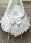 Dressed Moses Basket, Short Skirt & Stand